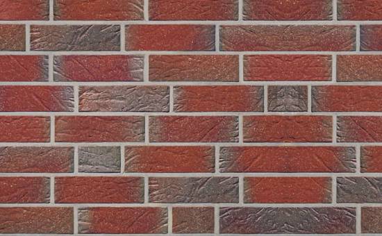 Кирпич клинкерный облицовочный пустотелый Roben Greetsiel friesisch-bunt genarbt besandet, 240*115*71 мм