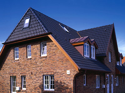 Керамическая черепицаMeyer-Holsen Ravensberger  красное дерево, LinieKlassik, ангоб